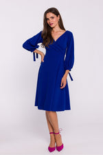 Dagkjole Stylove til dame fra MS StyleHaven, laget av Elastan; polyester, farge Grønn, størrelse M, med lang ermer, perfekt til dress