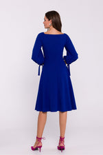 Dagkjole Stylove til dame fra MS StyleHaven, laget av Elastan; polyester, farge Grønn, størrelse L, med lang ermer, perfekt til dress