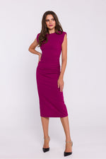 Dagkjole Stylove til dame fra MS StyleHaven, laget av polyester; Elastan, farge Grønn, størrelse L, med sleeveless ermer, perfekt til dress