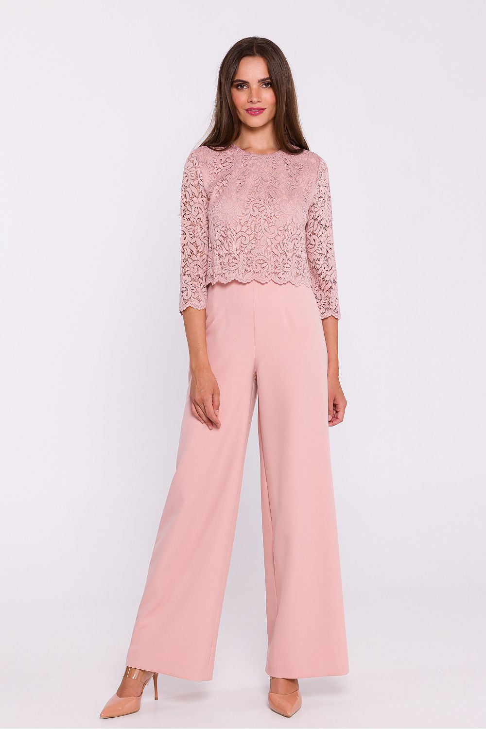 Dress Stylove til dame fra MS StyleHaven, laget av Polyamid; polyester, farge Rosa, størrelse s, med short; 3-4 ermer, perfekt til dress