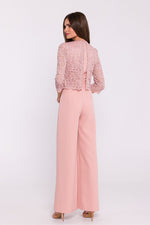 Dress Stylove til dame fra MS StyleHaven, laget av Polyamid; polyester, farge Rosa, størrelse M, med short; 3-4 ermer, perfekt til dress