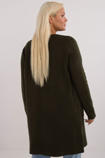 lang snitt genser plus size til dame fra MS StyleHaven, størrelse 2XL/3XL, med long, bukselengde long, kjolelengde maxi, kjolestil gown; sheath