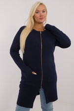 lang snitt genser plus size til dame fra MS StyleHaven, størrelse 2XL/3XL, med long, bukselengde long, kjolelengde maxi, kjolestil gown; sheath