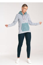 Wool Blend Comfort Hettegenser - Figl til dame fra MS StyleHaven, laget av Bomull; Elastan; Ull, farge Grå 2, størrelse XS, med long; 3-4 ermer, perfekt til casual; dress