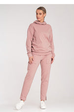 Sporty Chic-bukser - Figl til dame fra MS StyleHaven, laget av Bomull; Elastan, farge Grønn, størrelse L, med 45720 ermer, perfekt til casual; dress