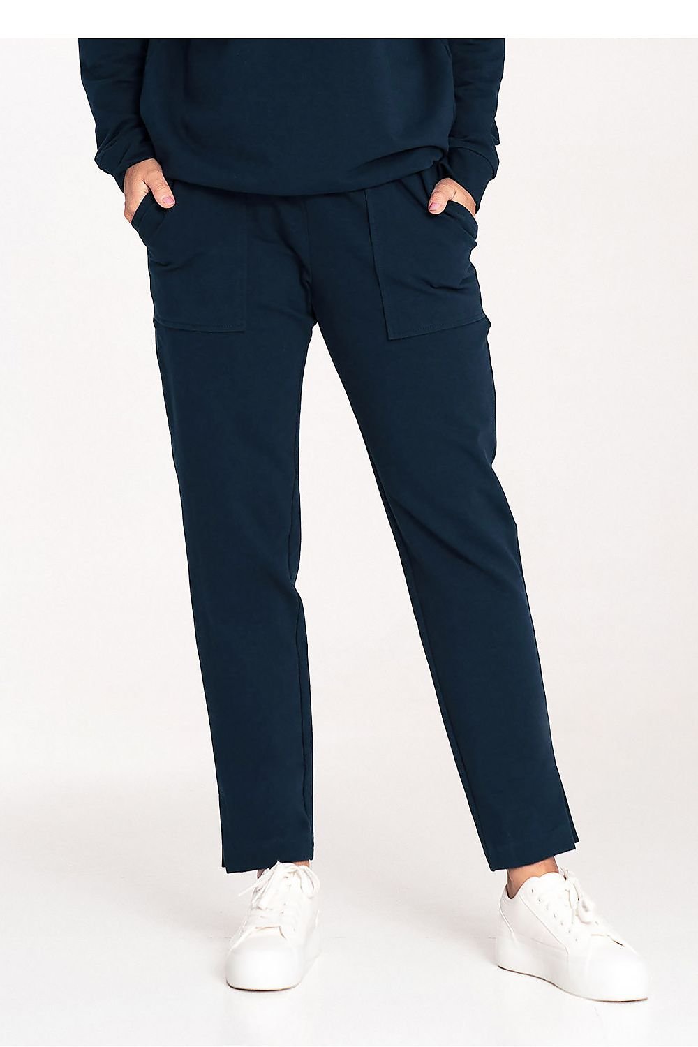 Sporty Chic-bukser - Figl til dame fra MS StyleHaven, laget av Bomull; Elastan, farge Rosa, størrelse XL, med 45720 ermer, perfekt til casual; dress