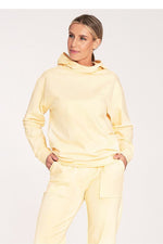 Koselig klassisk hettegenser - Figl til dame fra MS StyleHaven, laget av Bomull; Elastan, farge Fiolett, størrelse XL, med long; 3-4 ermer, perfekt til casual; dress