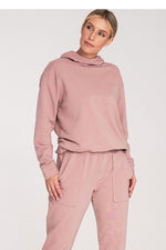 Koselig klassisk hettegenser - Figl til dame fra MS StyleHaven, laget av Bomull; Elastan, farge Grønn, størrelse M, med long; 3-4 ermer, perfekt til casual; dress