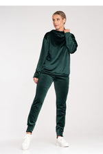 Emerald Comfort Hettegenser - Figl til dame fra MS StyleHaven, laget av polyester; Elastan, farge Grønn 2, størrelse M, med sleeveless; strapless ermer, perfekt til casual; dress