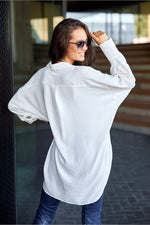 Urban Flow – asymmetrisk oversized skjorte fra Roco Fashion fra MS StyleHaven, størrelse S/M, med long, bukselengde long, kjolelengde maxi, kjolestil sheath