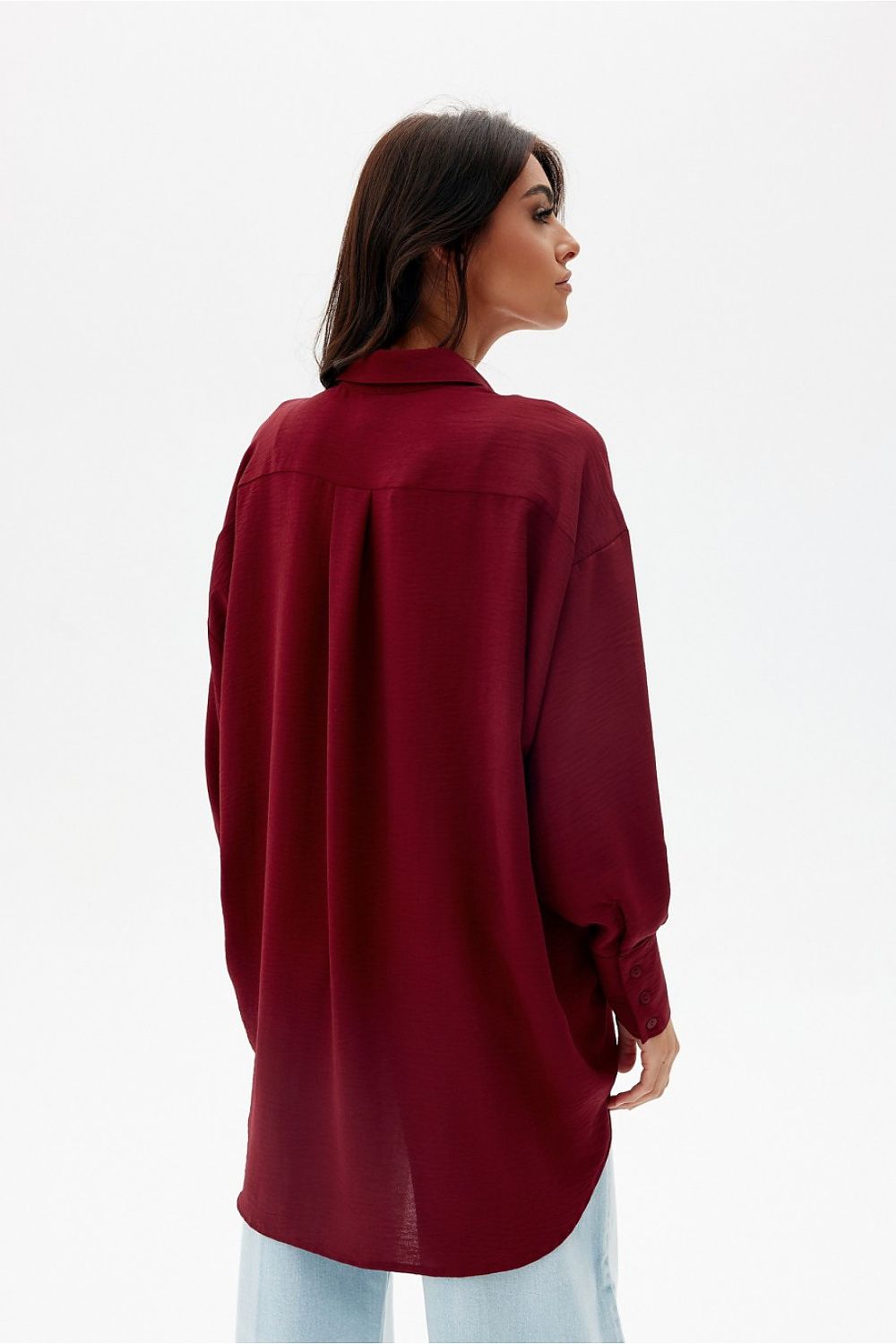 Urban Flow – asymmetrisk oversized skjorte fra Roco Fashion fra MS StyleHaven, størrelse L/XL, med long, bukselengde long, kjolelengde maxi, kjolestil sheath