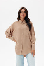 Urban Flow – asymmetrisk oversized skjorte fra Roco Fashion fra MS StyleHaven, størrelse L/XL, med long, bukselengde long, kjolelengde maxi, kjolestil sheath