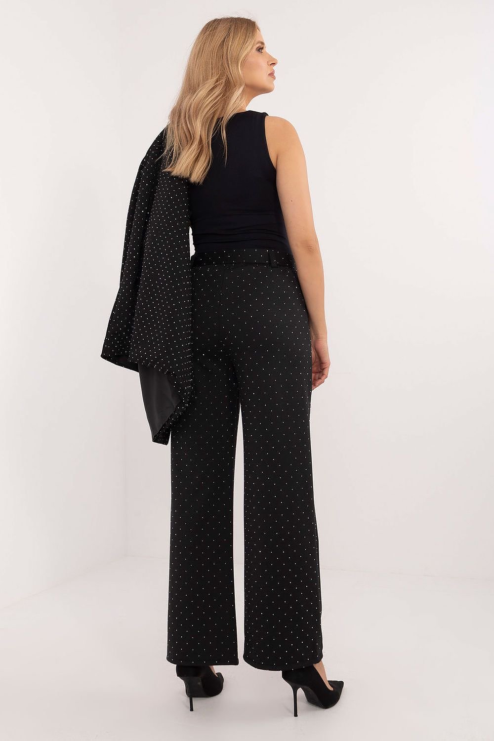 Moderne damebukser fra Italy Moda til dame fra MS StyleHaven, størrelse black, med long, bukselengde long, kjolelengde maxi, kjolestil gown; sheath