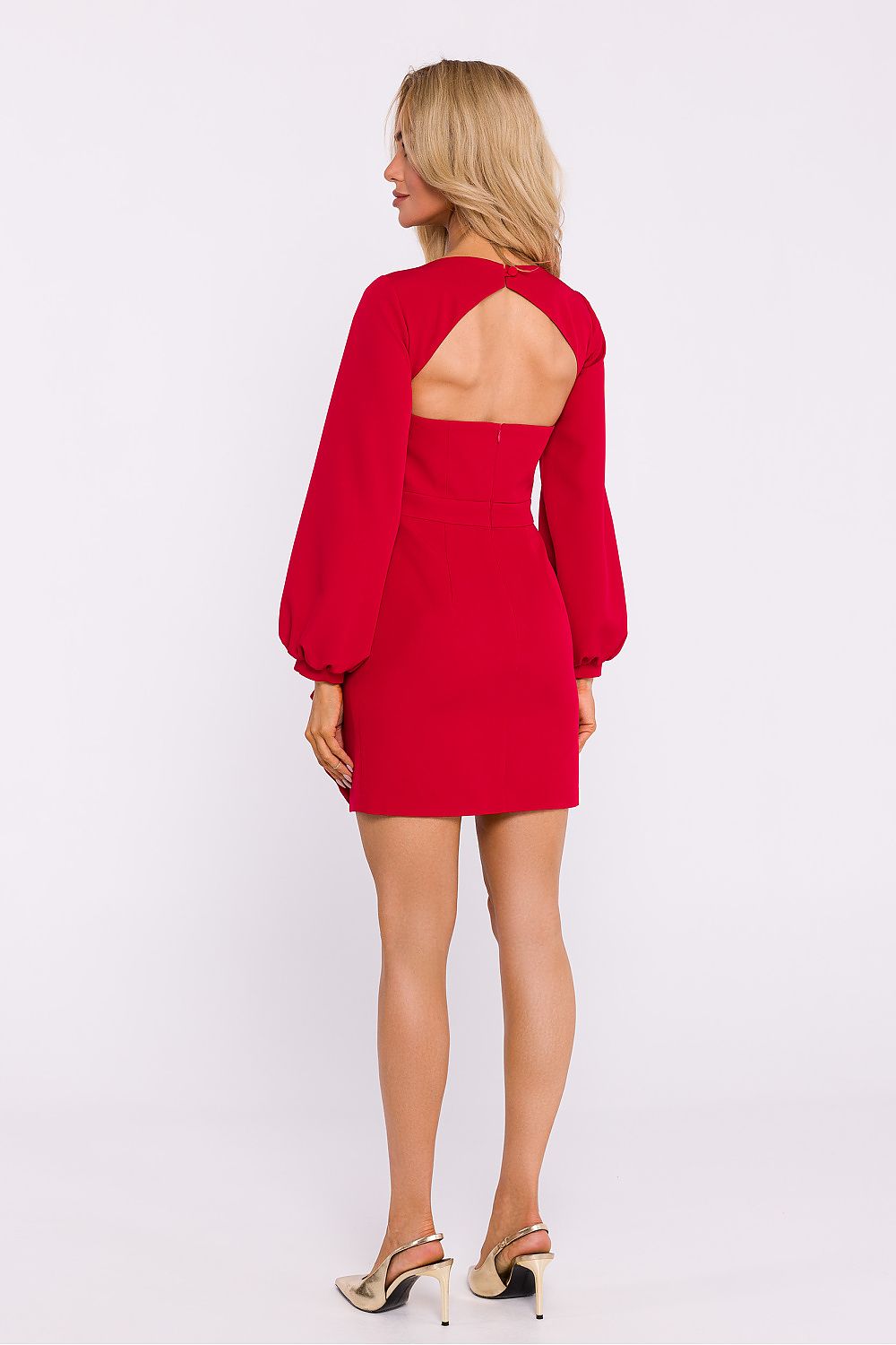 Cocktailkjole Moe til dame fra MS StyleHaven, laget av polyester, farge Fiolett, størrelse XXL, med 3-4; long ermer, perfekt til dress
