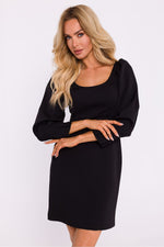Lange ermer Minikjole - Moe til dame fra MS StyleHaven, laget av polyester, farge Rød, størrelse L, med long ermer, perfekt til dress