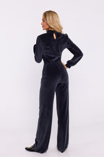 Damebukse Moe til dame fra MS StyleHaven, laget av polyester; Velur, farge Grønn, størrelse XL, med 45720 ermer, perfekt til dress