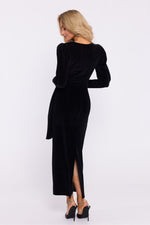 Lang kjole Moe til dame fra MS StyleHaven, laget av polyester, farge Grønn, størrelse XL, med 45720 ermer, perfekt til dress