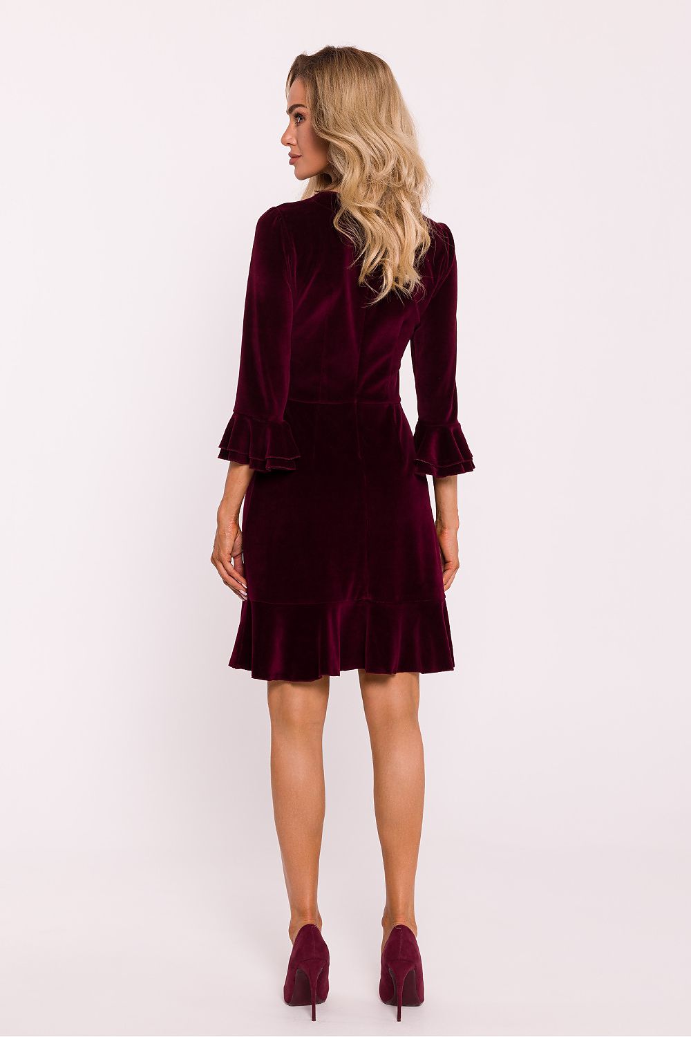 Dagkjole Moe til dame fra MS StyleHaven, laget av Velur, farge Rosa, størrelse XL, med 45720 ermer, perfekt til dress