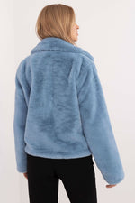 Elegant Pelsjakke med Fôret Krage - FP til dame fra MS StyleHaven, størrelse one-size-fits-all, med long, kjolelengde midi, kjolestil sweater