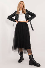 Casual Tyllskjørt med Strikk - FP til dame fra MS StyleHaven, størrelse one-size-fits-all, med long, kjolelengde midi, kjolestil sweater
