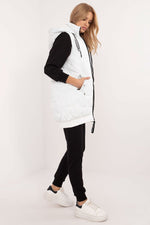 Vattert vest til dame fra MS StyleHaven, størrelse XL, med long, bukselengde long, kjolelengde maxi, kjolestil gown; sheath