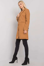 Frakk Och Bella til dame fra MS StyleHaven, laget av Viskose, farge Brun, størrelse s, med short ermer, perfekt til casual; dress