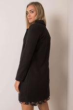 Frakk Och Bella til dame fra MS StyleHaven, laget av Viskose, farge Svart, størrelse s, med short ermer, perfekt til casual; dress