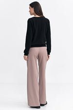 Bluse Nife til dame fra MS StyleHaven, laget av polyester, farge Svart, størrelse 42, med long ermer, perfekt til casual; dress