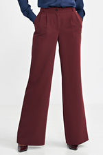 Bukser Nife til dame fra MS StyleHaven, laget av polyester; Viskose, farge Rød, størrelse 36, med long ermer, perfekt til casual; dress