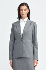 Jakke Nife til dame fra MS StyleHaven, laget av polyester; Viskose, farge Marineblå, størrelse 40, med long ermer, perfekt til casual; dress