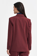 Jakke Nife til dame fra MS StyleHaven, laget av polyester; Viskose, farge Rød, størrelse 40, med long ermer, perfekt til casual; dress