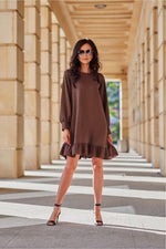 Sintra – feminin og allsidig hverdagskjole fra Roco Fashion fra MS StyleHaven, størrelse 38, med long, bukselengde long, kjolelengde midi; knee-1; short, kjolestil a-line