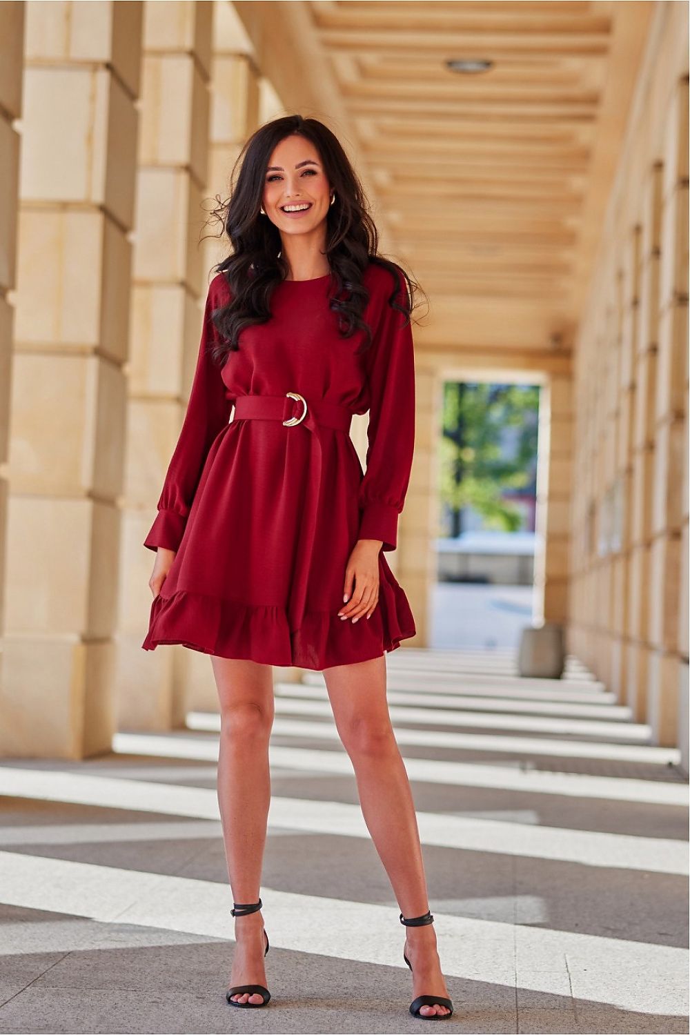 Sintra – feminin og allsidig hverdagskjole fra Roco Fashion fra MS StyleHaven, størrelse 42, med long, bukselengde long, kjolelengde midi; knee-1; short, kjolestil a-line