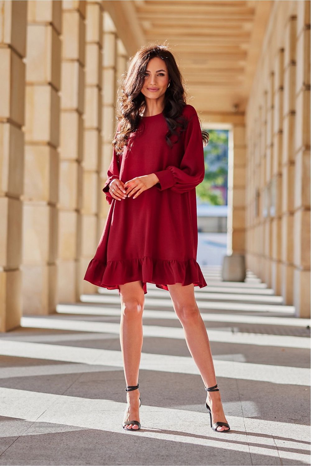 Sintra – feminin og allsidig hverdagskjole fra Roco Fashion fra MS StyleHaven, størrelse 36, med long, bukselengde long, kjolelengde midi; knee-1; short, kjolestil a-line