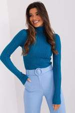 Turtleneck genser til dame fra MS StyleHaven, størrelse M/L, med long, bukselengde long, kjolelengde short; knee; mini; midi, kjolestil sweater; other