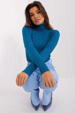 Turtleneck genser til dame fra MS StyleHaven, størrelse S/M, med long, bukselengde long, kjolelengde short; knee; mini; midi, kjolestil sweater; other