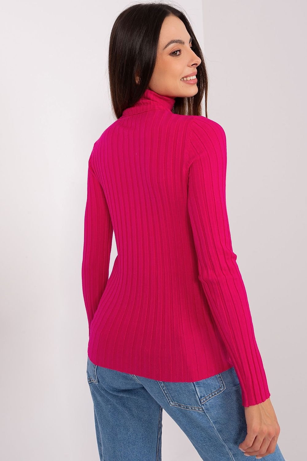 Turtleneck genser til dame fra MS StyleHaven, størrelse M/L, med long, bukselengde long, kjolelengde short; knee; mini; midi, kjolestil sweater; other