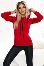 Hettegenser til dame fra MS StyleHaven, laget av polyester, farge beige 3, størrelse S, med 45720 ermer, perfekt til casual; dress