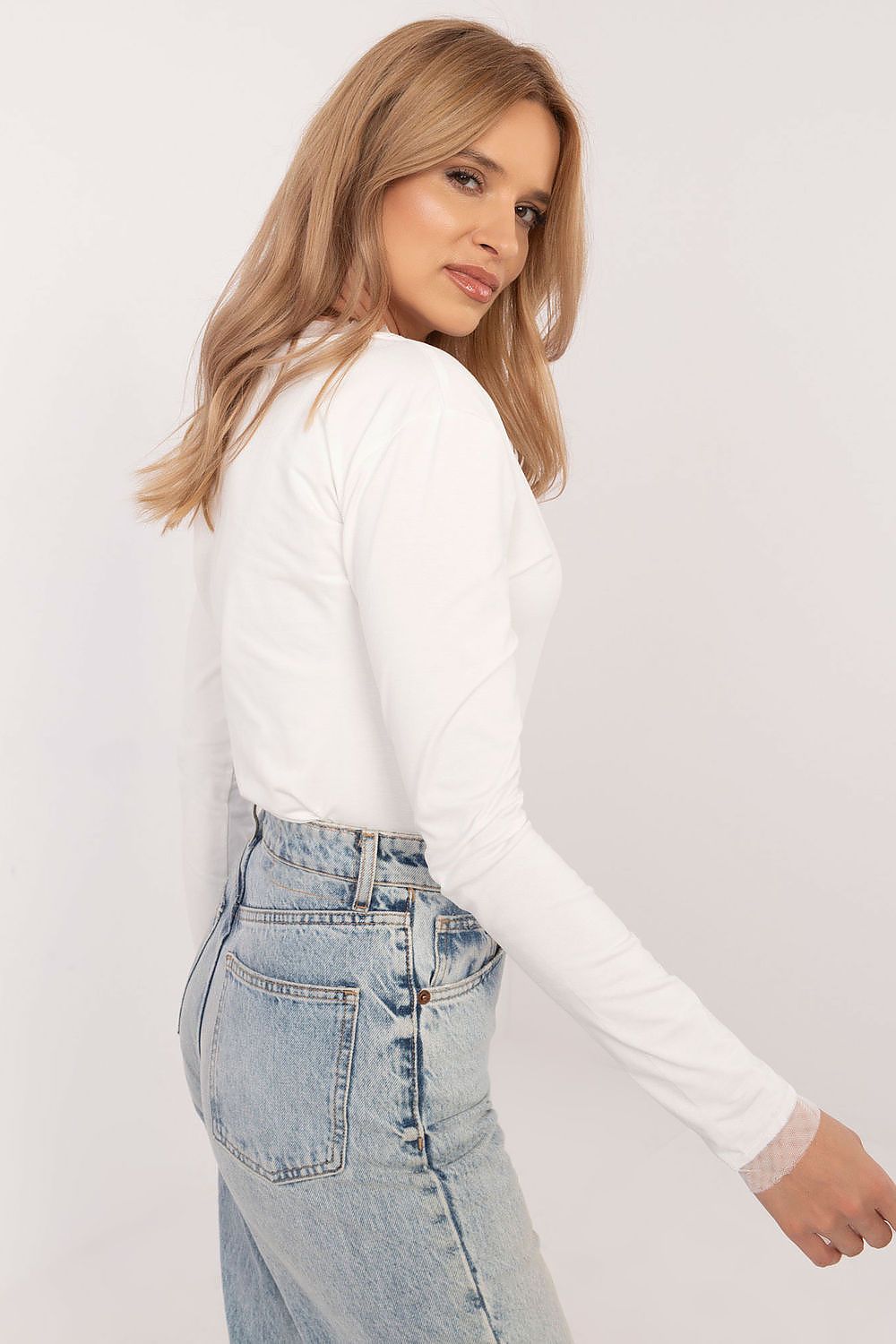 Universal Bluse med Broderi - FP til dame fra MS StyleHaven, størrelse s, med long, kjolelengde knee, kjolestil sweater