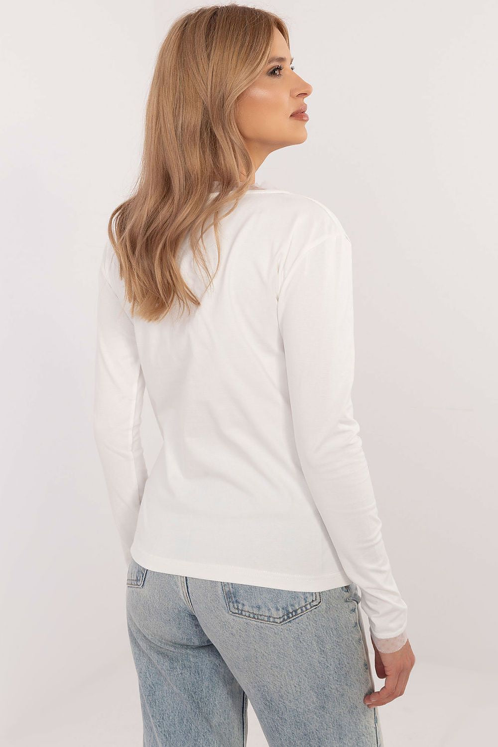 Universal Bluse med Broderi - FP til dame fra MS StyleHaven, størrelse M, med long, kjolelengde knee, kjolestil sweater