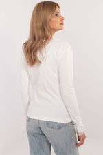 Universal Bluse med Broderi - FP til dame fra MS StyleHaven, størrelse M, med long, kjolelengde knee, kjolestil sweater