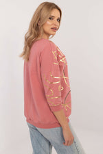 Casual Vibe bluse til dame fra MS StyleHaven, størrelse L, med short, bukselengde long, kjolelengde maxi, kjolestil gown; sheath