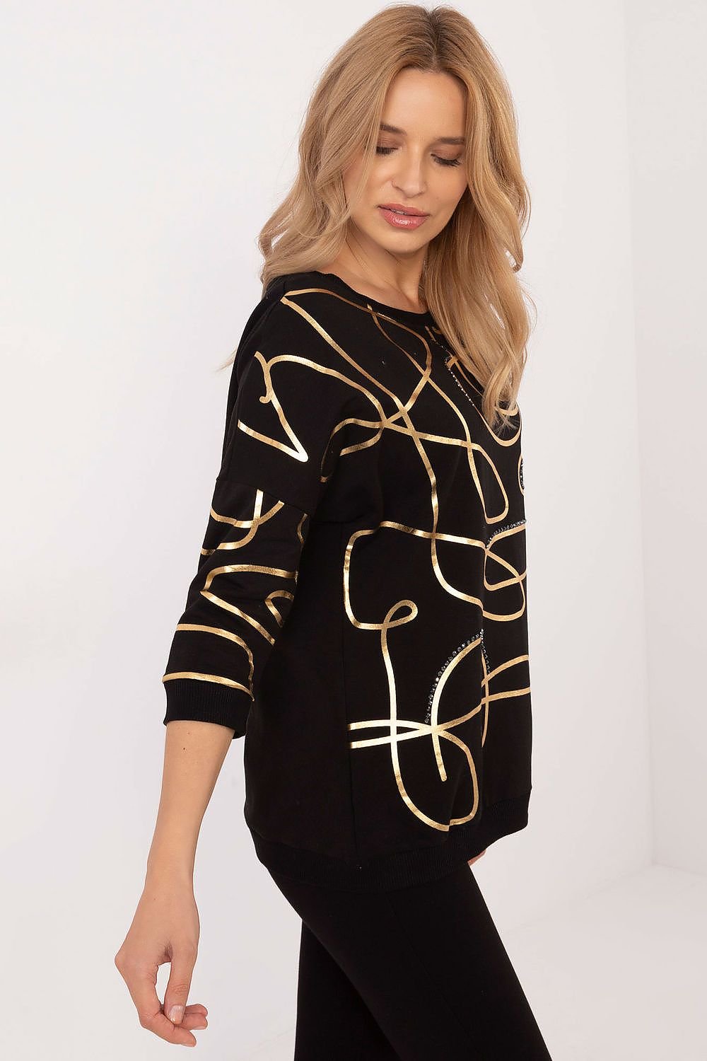 Casual Vibe bluse til dame fra MS StyleHaven, størrelse M, med short, bukselengde long, kjolelengde maxi, kjolestil gown; sheath