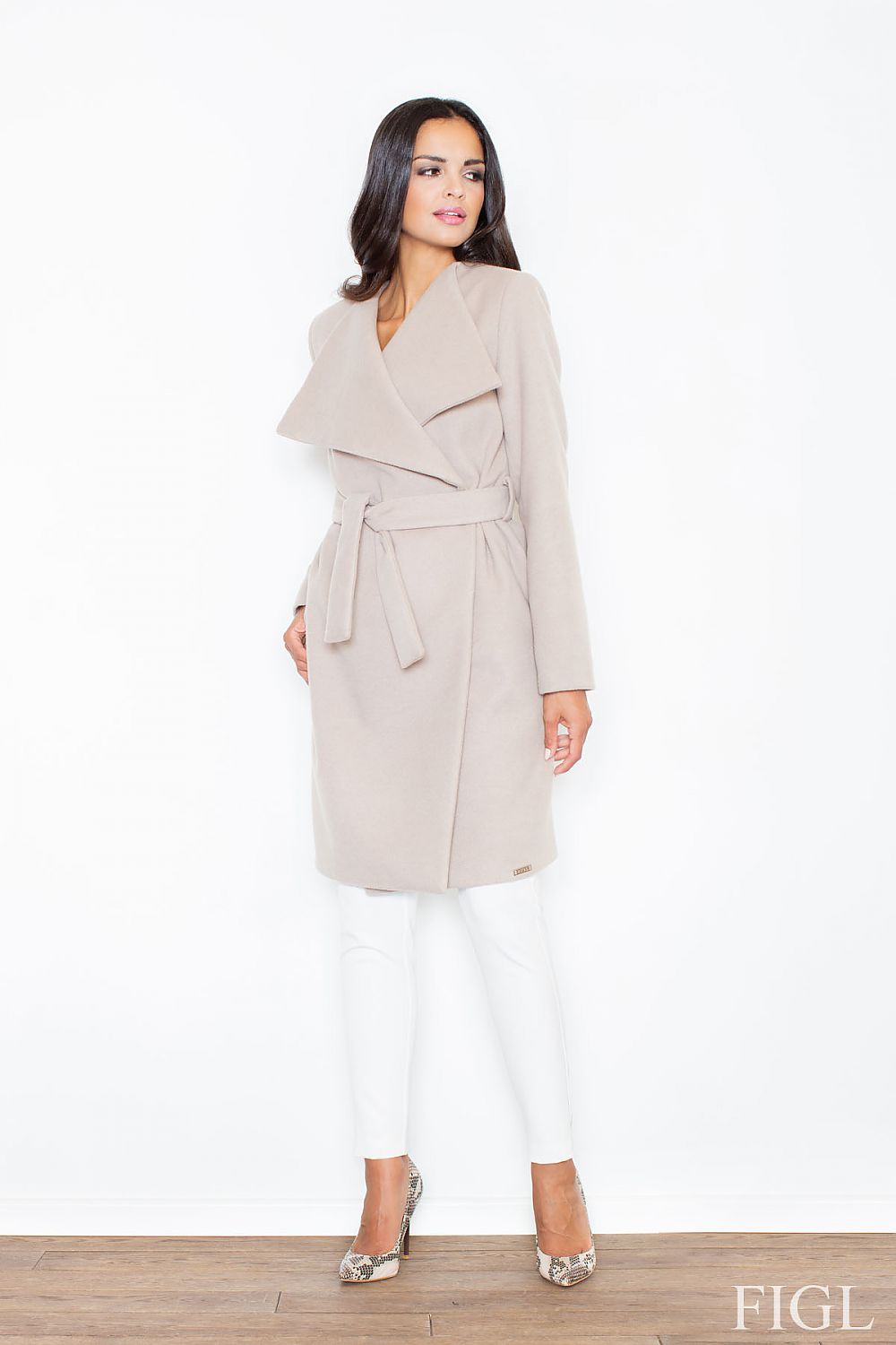 Høstkåpe Oversize - Figl til dame fra MS StyleHaven, laget av fleece; Viskose; polyester, farge Svart, størrelse M, med long ermer, perfekt til casual; dress