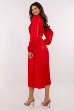 Wild Charm – Lakerta Skjortekjole til dame fra MS StyleHaven, laget av Viskose; polyester, farge Rød 2, størrelse L/XL, med long ermer, perfekt til casual; dress