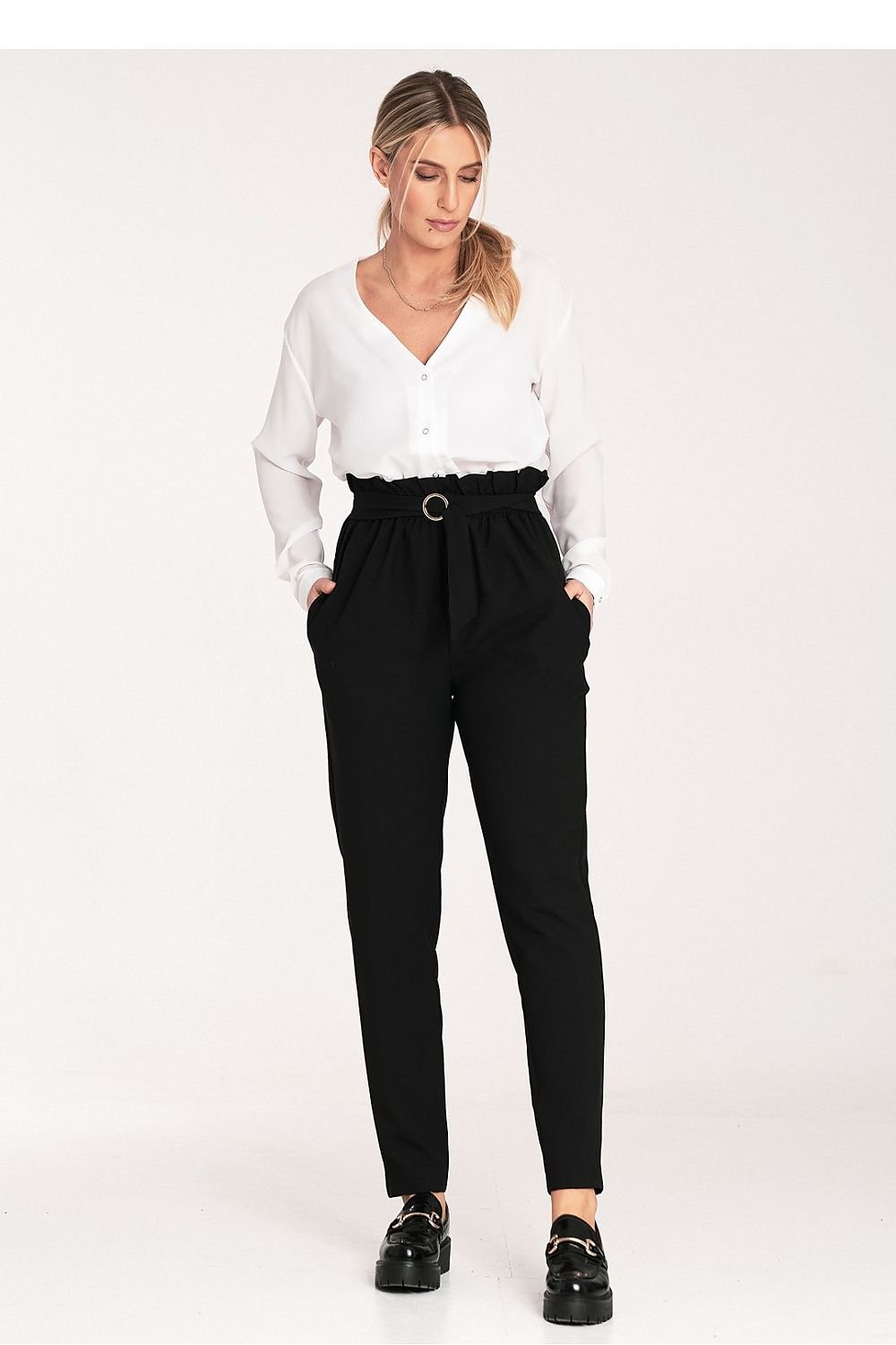 Golden Grace Pants - Figl til dame fra MS StyleHaven, laget av polyester, farge Svart, størrelse M, med sleeveless; strapless ermer, perfekt til casual; dress