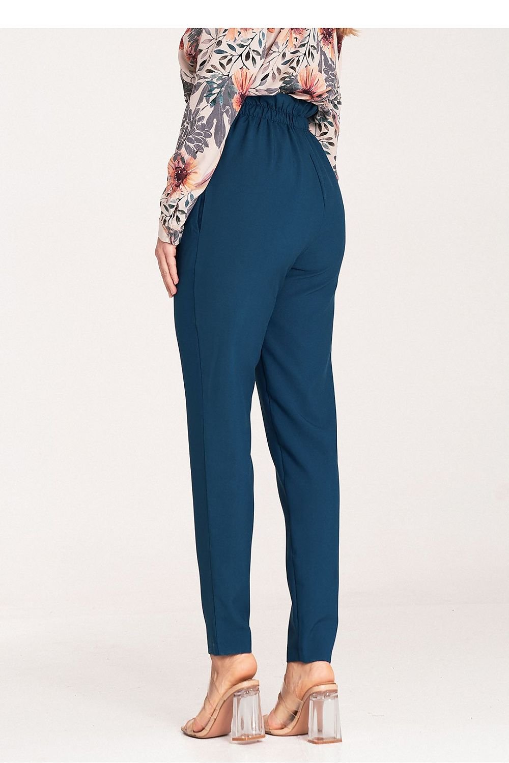 Golden Grace Pants - Figl til dame fra MS StyleHaven, laget av polyester, farge Marineblå, størrelse L, med sleeveless; strapless ermer, perfekt til casual; dress