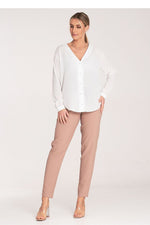 Golden Grace Pants - Figl til dame fra MS StyleHaven, laget av polyester, farge beige, størrelse XL, med sleeveless; strapless ermer, perfekt til casual; dress