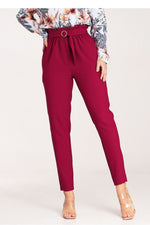 Golden Grace Pants - Figl til dame fra MS StyleHaven, laget av polyester, farge Rød, størrelse S, med sleeveless; strapless ermer, perfekt til casual; dress