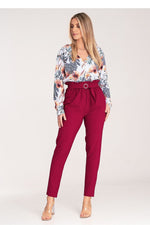 Golden Grace Pants - Figl til dame fra MS StyleHaven, laget av polyester, farge Rød, størrelse M, med sleeveless; strapless ermer, perfekt til casual; dress